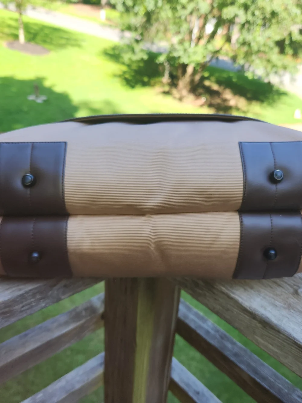 Montblanc Two-Tone Brown Leather-Top Briefcase Night Flight